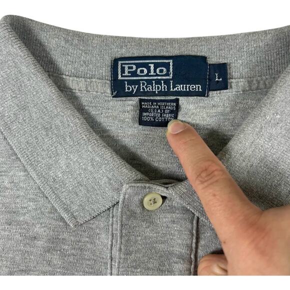 VTG Polo Ralph Lauren Made in the N. Mariana Islands (USA) Polo Shirt Size: L - Picture 3 of 8
